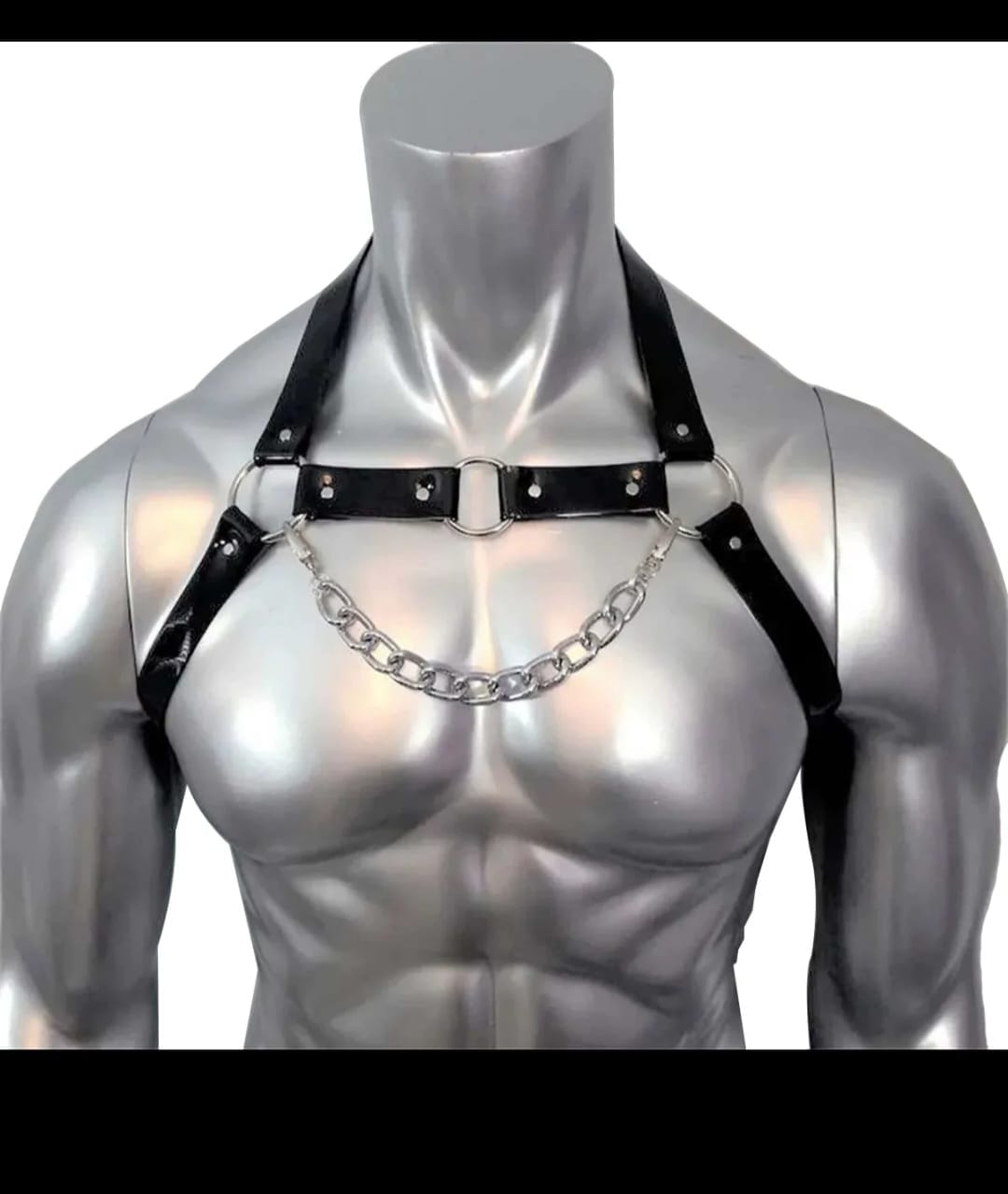 Unisex Gothic Chest Harness-Leather And Chain Punk Belt